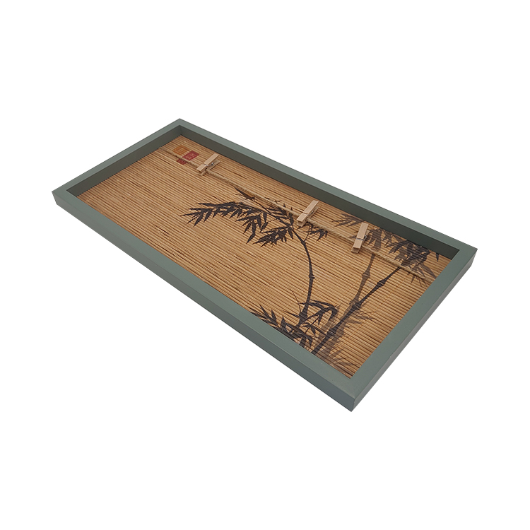 Wood with Bamboo Wall Hanging Frame 