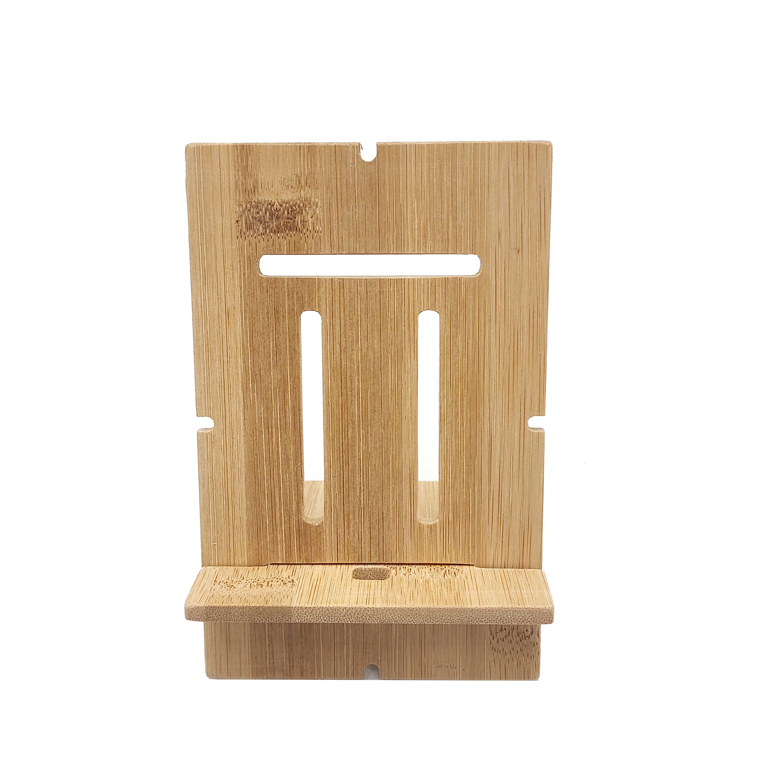 Bamboo phone holder