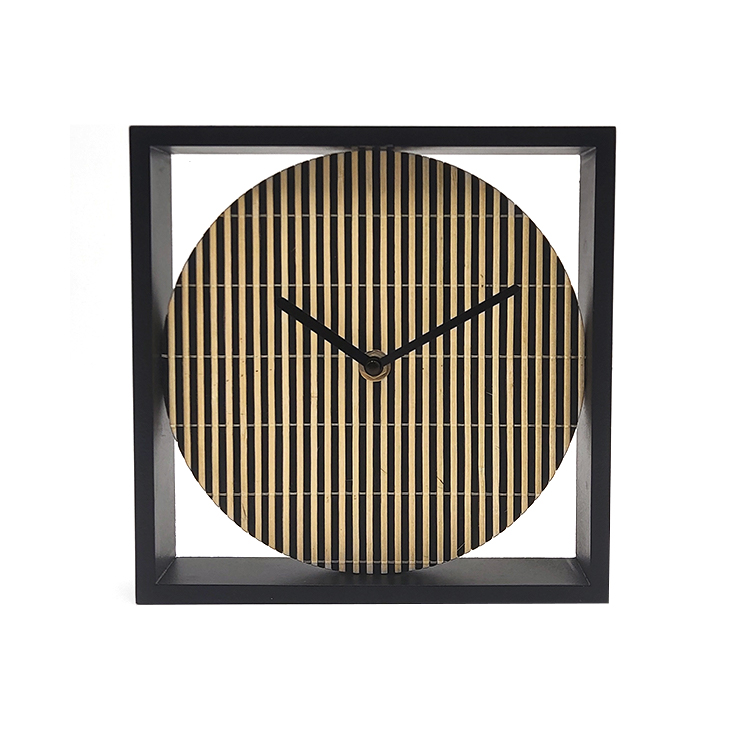 Wooden Black Clock