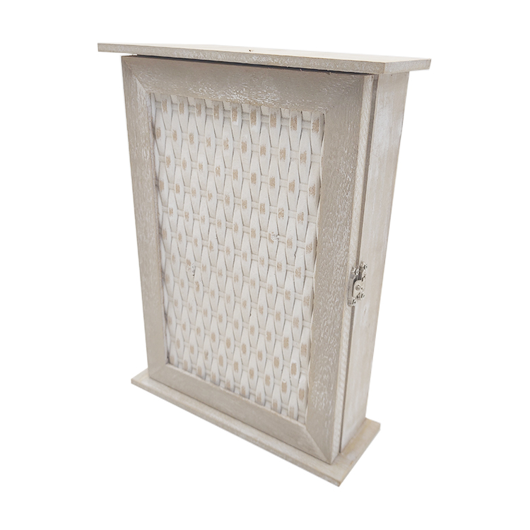 White Wash Wood Key Box