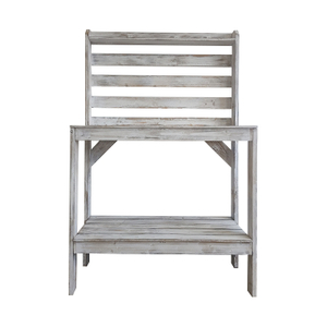 White Wash Wooden Garden Table